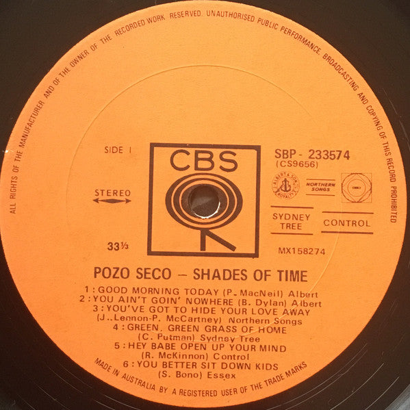 Pozo Seco : Shades Of Time (LP, Album)