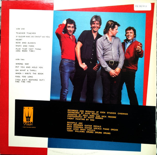Rockpile : Seconds Of Pleasure (LP, Album, Gat + 7", EP)