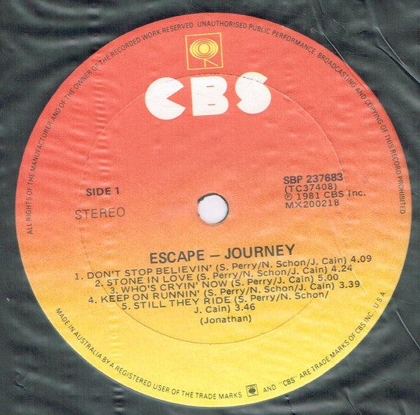Journey : Escape / Frontiers (LP, Album + LP, Album + Comp, RE, Gat)
