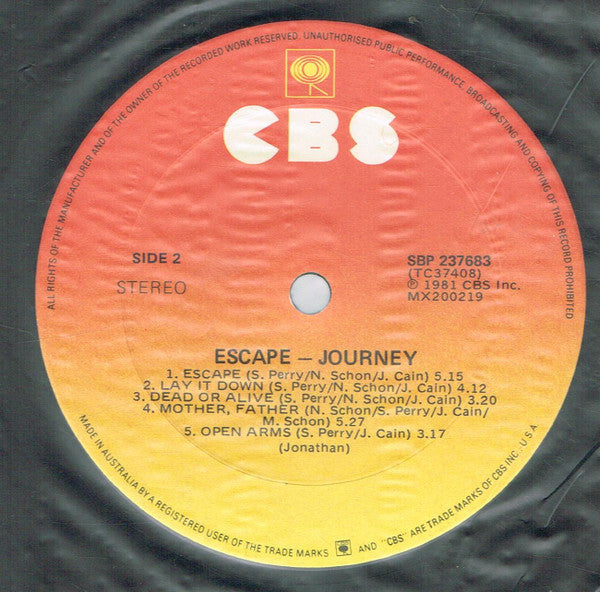 Journey : Escape / Frontiers (LP, Album + LP, Album + Comp, RE, Gat)