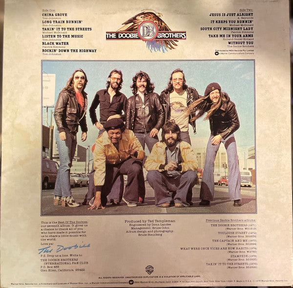 The Doobie Brothers : Best Of The Doobies (LP, Comp)