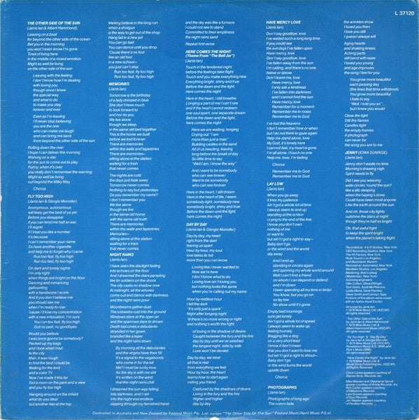 Janis Ian : Night Rains (LP, Album)
