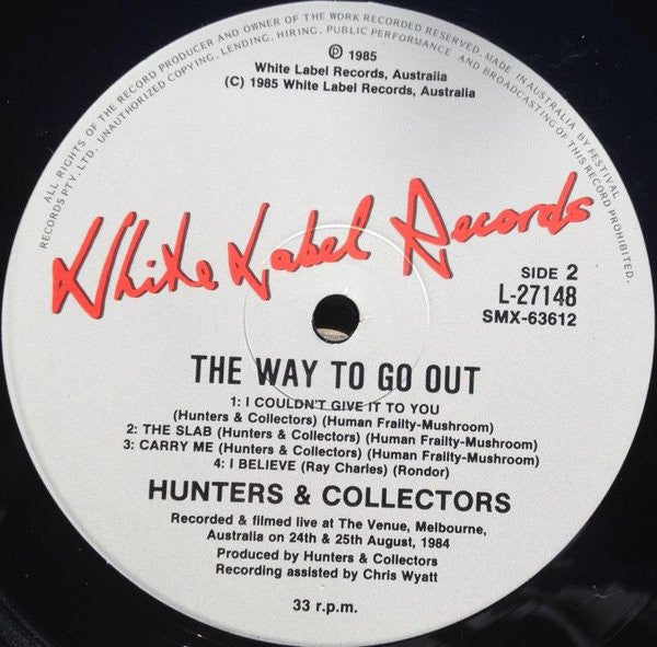 Hunters & Collectors : The Way To Go Out... (LP, Album)
