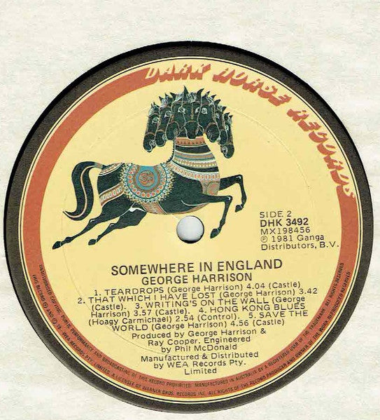 George Harrison : Somewhere In England (LP, Album)