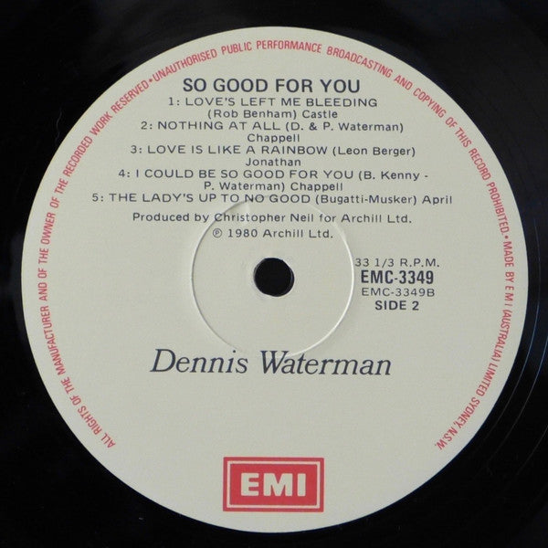 Dennis Waterman : So Good For You (LP, Album)