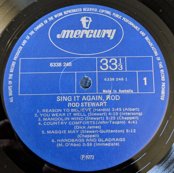Rod Stewart : Sing It Again Rod (LP, Album, Comp)