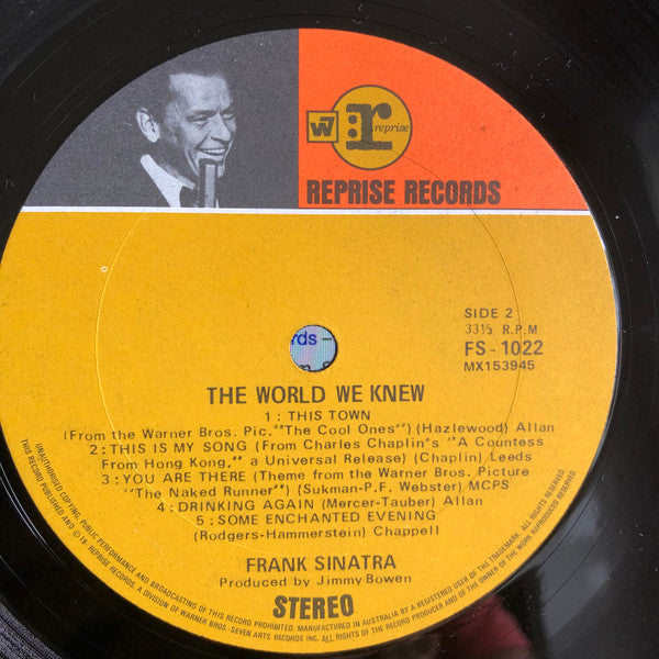 Frank Sinatra : The World We Knew (LP, Album)