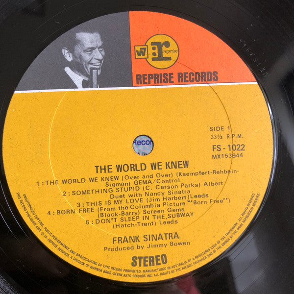 Frank Sinatra : The World We Knew (LP, Album)