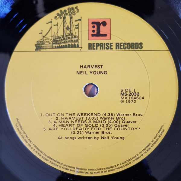 Neil Young : Harvest (LP, Album, Gat)