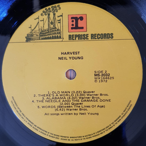 Neil Young : Harvest (LP, Album, Gat)