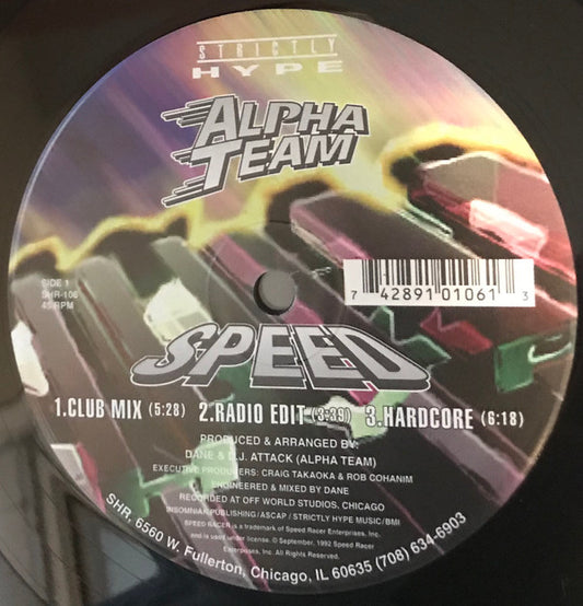 Alpha Team : Speed (12")
