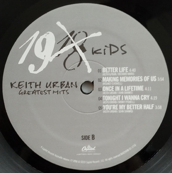 Keith Urban : Greatest Hits: 19 Kids (2xLP, Comp)