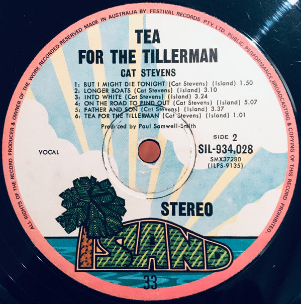 Cat Stevens : Tea For The Tillerman (LP, Album)