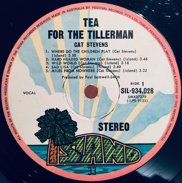 Cat Stevens : Tea For The Tillerman (LP, Album)