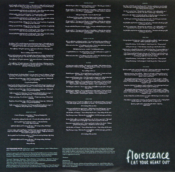 Eat Your Heart Out : Florescence  (LP, Album, Ltd, Cok)
