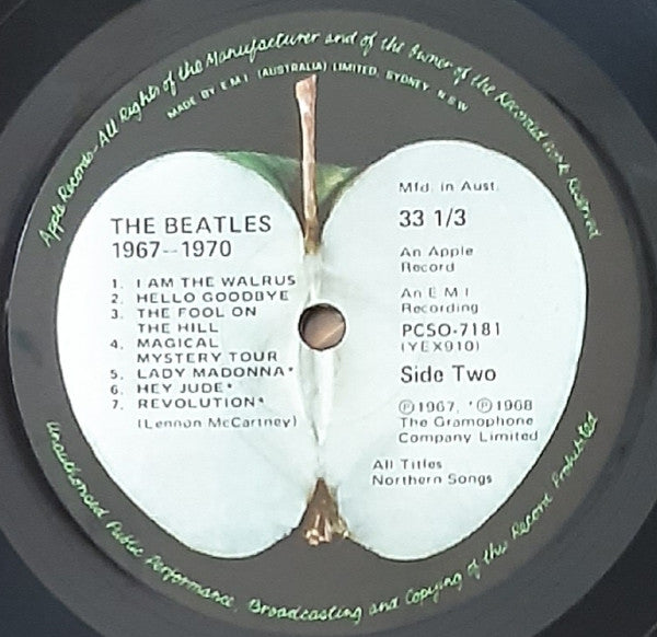 The Beatles : 1967-1970 (2xLP, Comp, RE)