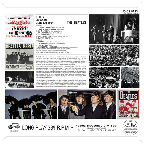 The Beatles : Live In Adelaide 1964 (LP, Mono, Unofficial)