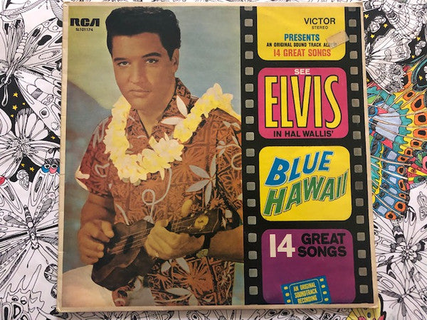 Elvis Presley : Blue Hawaii (LP, Album, RE)