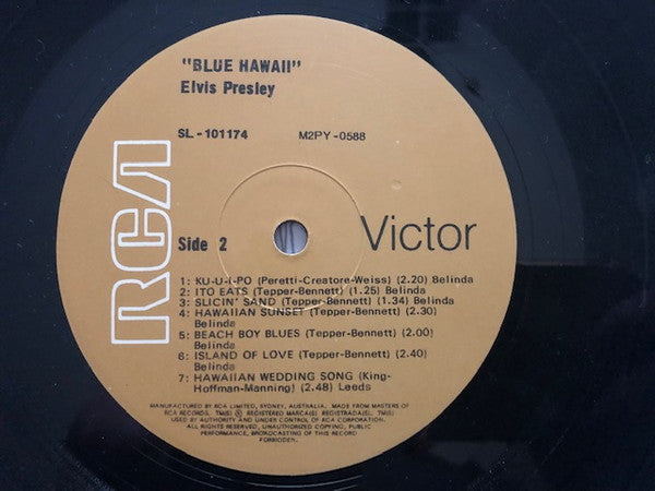 Elvis Presley : Blue Hawaii (LP, Album, RE)