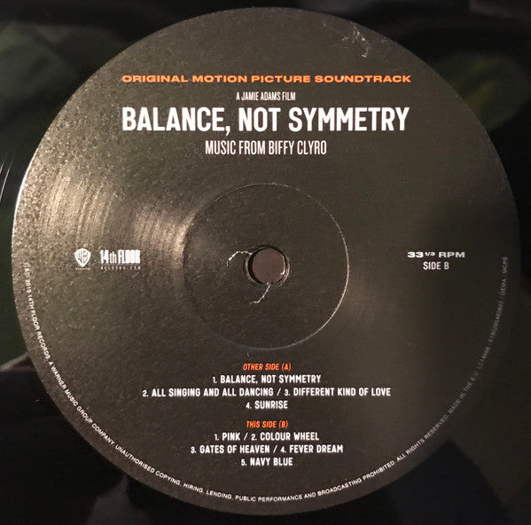 Biffy Clyro : Balance, Not Symmetry (Original Motion Picture Soundtrack)  (2xLP, Album)