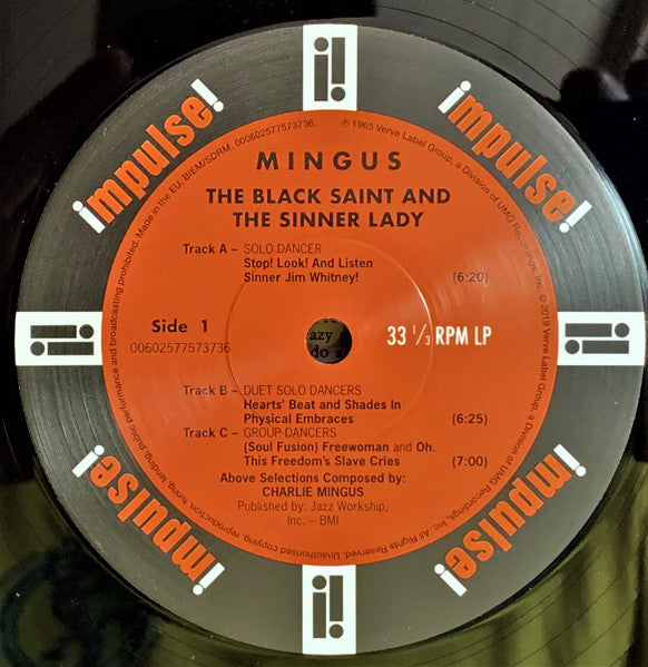 Mingus* : The Black Saint And The Sinner Lady (LP, Album, RE)