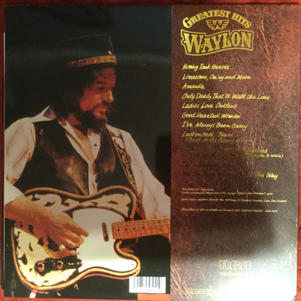 Waylon Jennings : Greatest Hits (LP, Comp, RE)