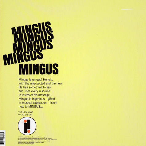 Mingus* : Mingus Mingus Mingus Mingus Mingus (LP, Album, RE)