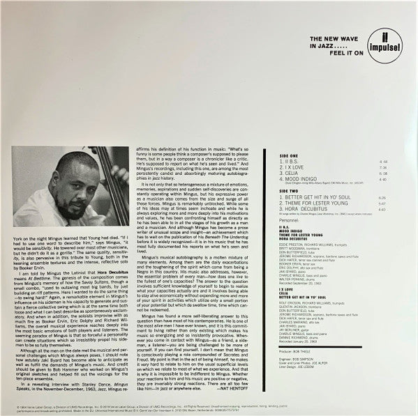 Mingus* : Mingus Mingus Mingus Mingus Mingus (LP, Album, RE)