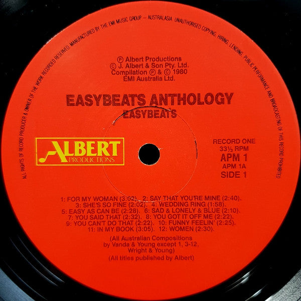The Easybeats : Absolute Anthology 1965 To 1969 (2xLP, Comp)