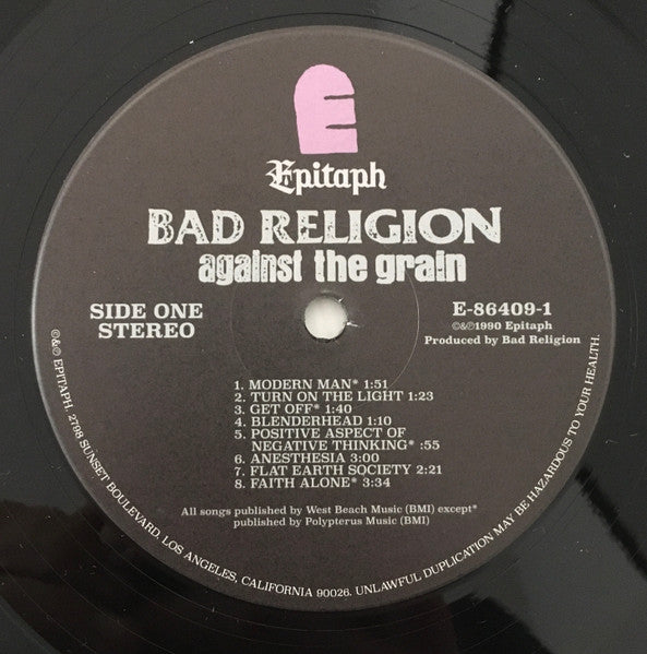 Bad Religion : Against The Grain (LP, Album, RE)