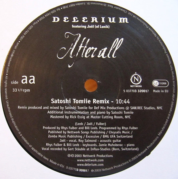 Delerium Featuring Jaël : After All (12")