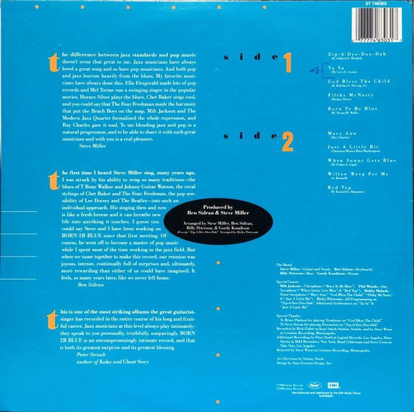 Steve Miller : Born 2 B Blue (LP, Album)