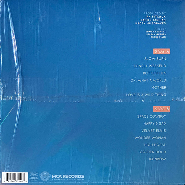 Kacey Musgraves : Golden Hour (LP, Album, RP, Cle)