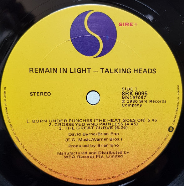 Talkingheads* : Remain In Light (LP, Album)