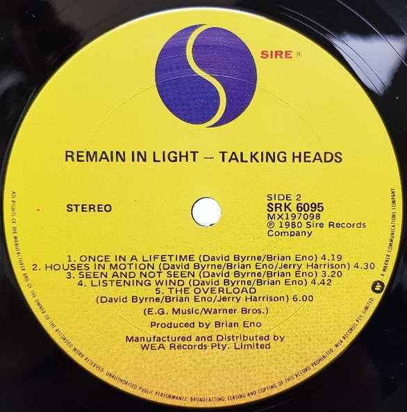 Talkingheads* : Remain In Light (LP, Album)