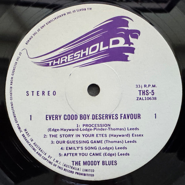 The Moody Blues : Every Good Boy Deserves Favour (LP, Album)