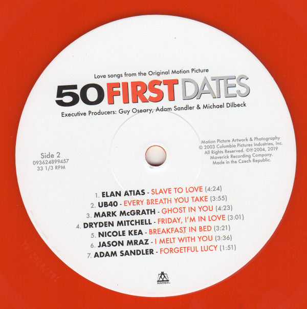 Various : 50 First Dates (Love Songs From The Original Motion Picture) (LP, Comp, RE, Ora)