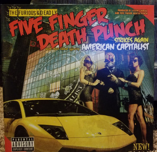 Five Finger Death Punch : American Capitalist (LP, Album, RE)