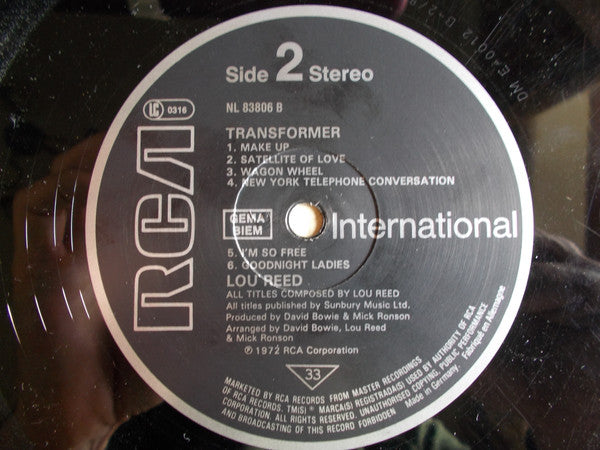 Lou Reed : Transformer (LP, Album, RE)