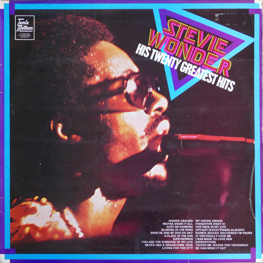 Stevie Wonder : His Twenty Greatest Hits (LP, Comp)