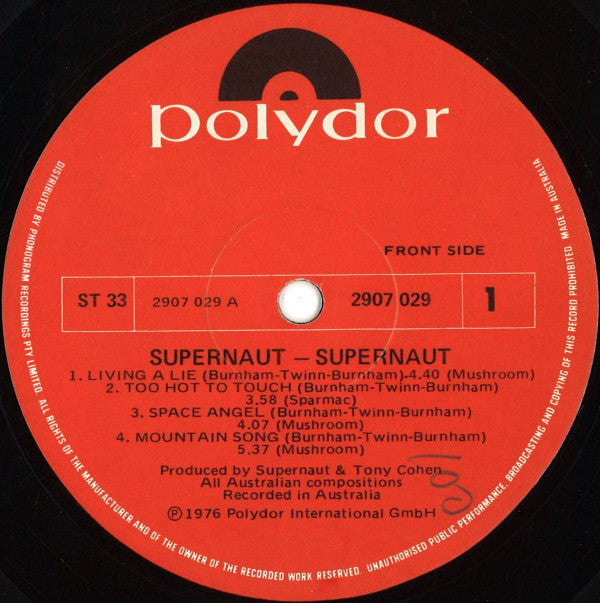 Supernaut (3) : Supernaut (LP, Album, Gat)