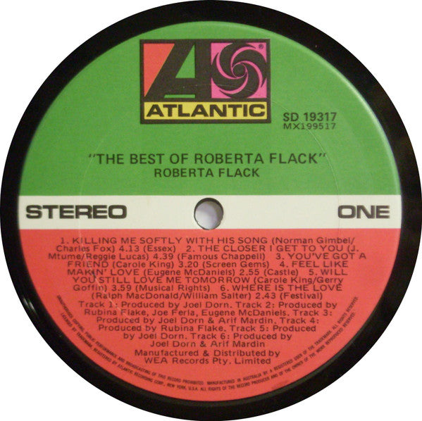 Roberta Flack : The Best Of Roberta Flack (LP, Comp)