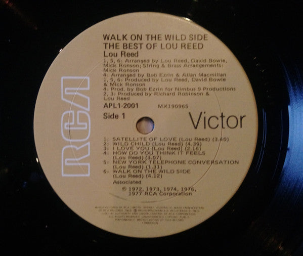 Lou Reed : Walk On The Wild Side - The Best Of Lou Reed (LP, Comp, RP)