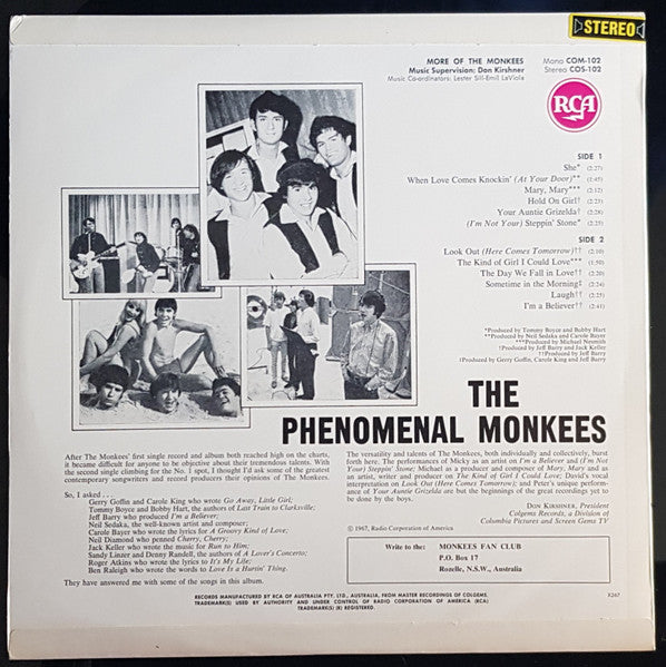 The Monkees : More Of The Monkees (LP, Album, RE, Gol)
