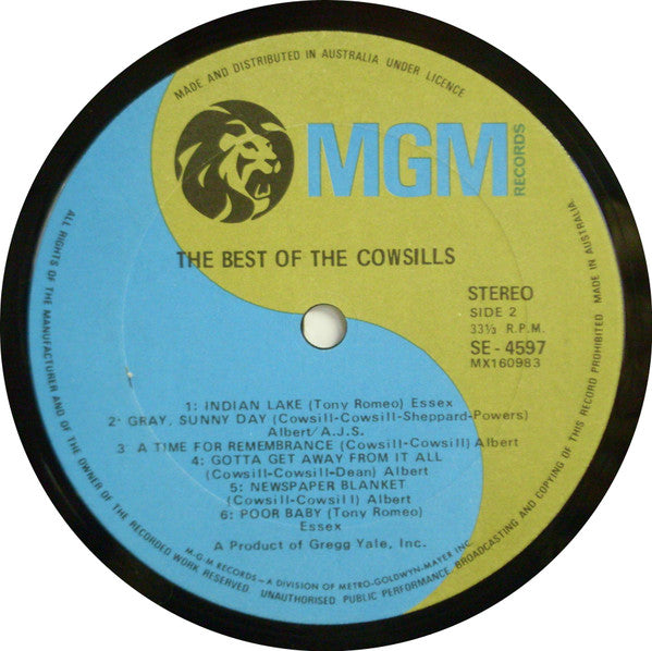 The Cowsills : The Best Of The Cowsills (LP, Comp)