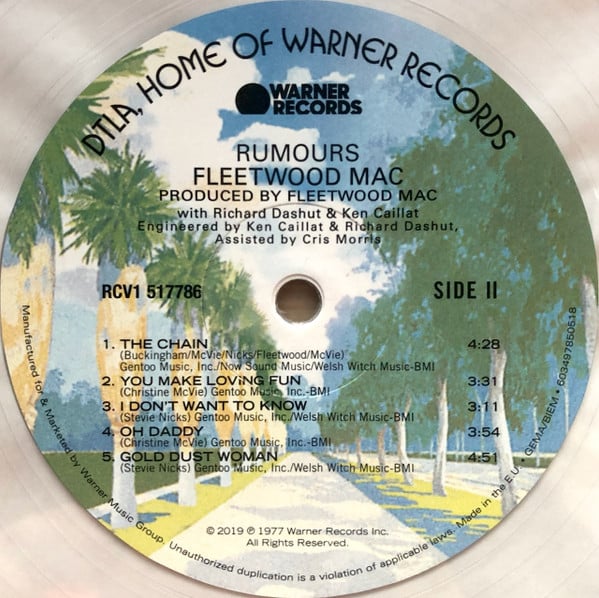 Fleetwood Mac : Rumours (LP, Album, Ltd, RE, Cle)