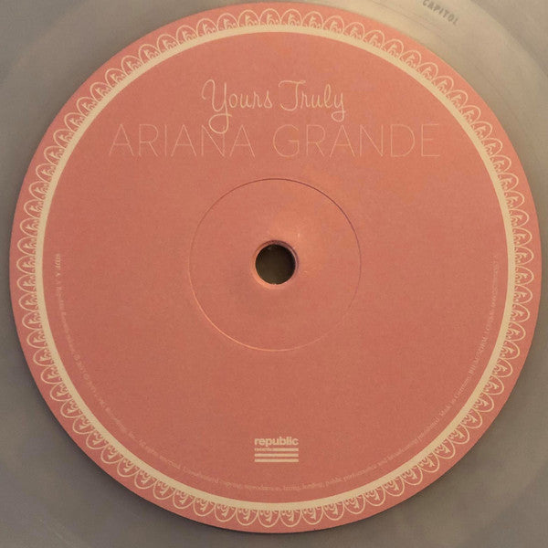Ariana Grande : Yours Truly (LP, Album, RE, Cle)