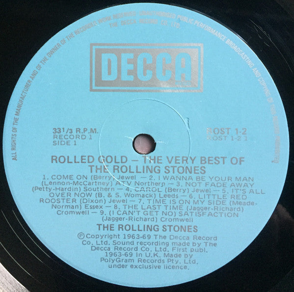 The Rolling Stones : Rolled Gold (The Very Best Of The Rolling Stones) (2xLP, Comp, RE, Blu)