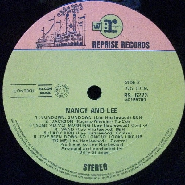 Nancy Sinatra & Lee Hazlewood : Nancy & Lee (LP, Album, RP)