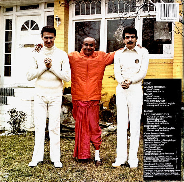 Carlos Santana & John McLaughlin : Love Devotion Surrender (LP, Album, RE, Car)